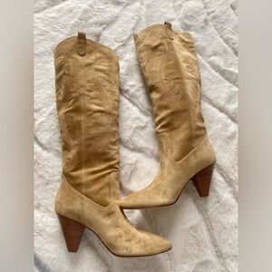 Veronica Beard Ballan Boots in Sand